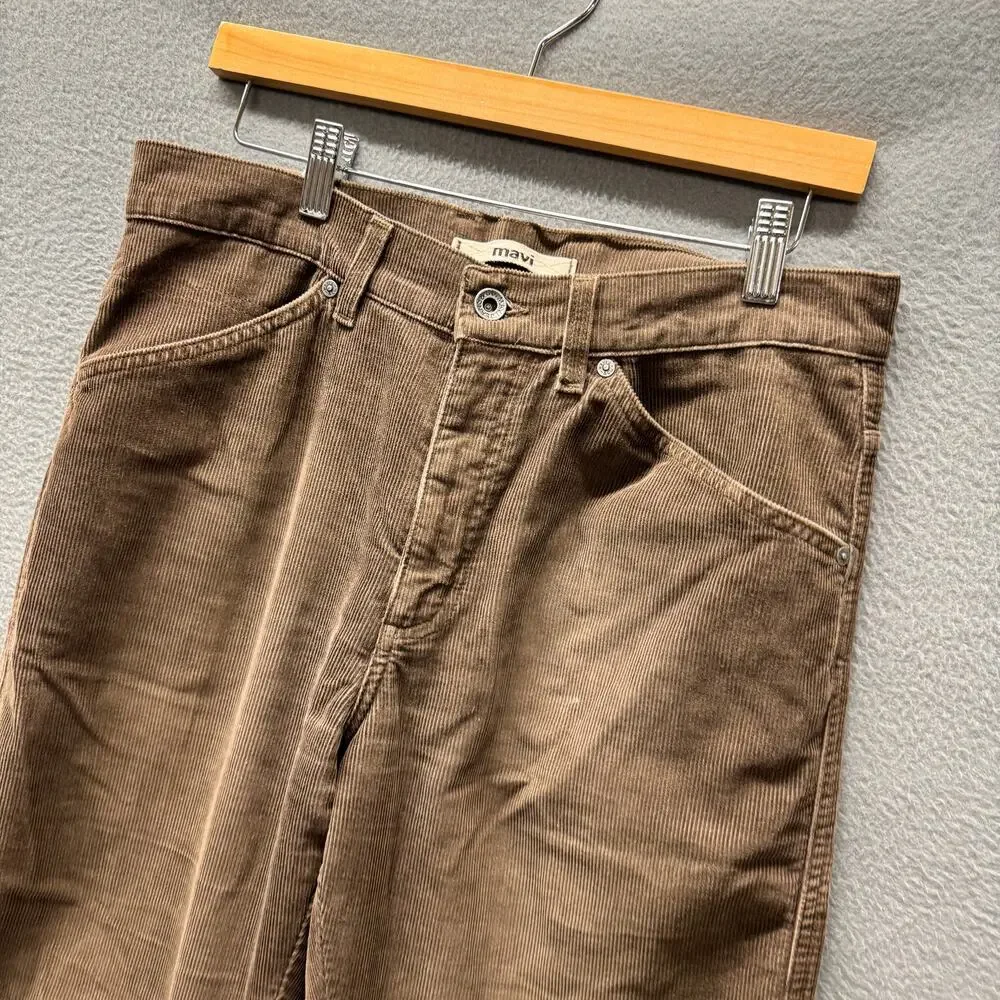 Mavi Alex Corduroy Pants Boot Cut Brown Mens 31x30 ACTUAL Academia‎ Classic
